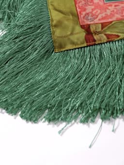 Boho Printed Tassel Square Scarf Women Green Fashion Casual Patchwork Female Shawls 2026 New Lady All-matching Vintage Outwears