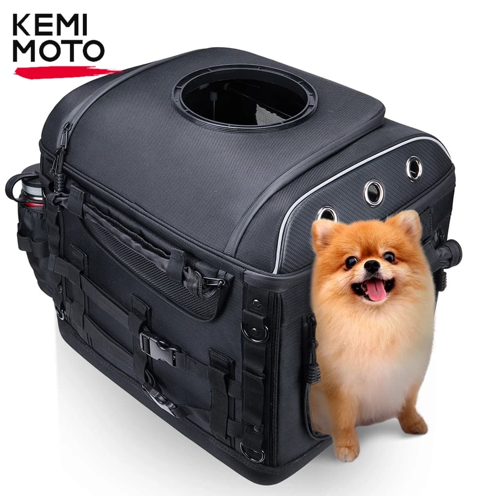 Motorcycle Pet Carrier Bag Dog Cat Bag for Street Glide Road King Electra Glide Passenger Seat Luggage Rack Touring Trike Models