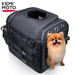 Motorcycle Pet Carrier Bag Dog Cat Bag for Street Glide Road King Electra Glide Passenger Seat Luggage Rack Touring Trike Models
