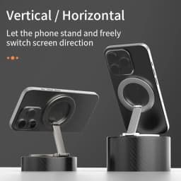 Foldable Double Sided Magnetic Phone Holder for Magsafe Gym Treadmill Universal Folding Car Holder Magnetic Smartphone Stand