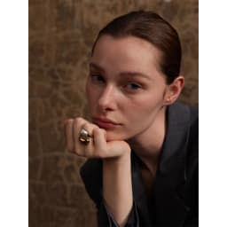 Yhpup Fashion Imitation Pearl Water Drop Finger Ring Women 316L Stainless Steel Elegant Gold Platinum Plated Jewelry