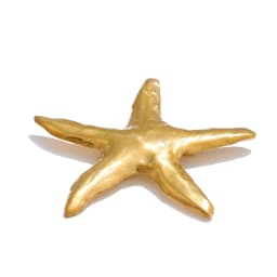 Yhpup 2025 Waterproof Smooth Stainless Steel Metal Starfish Brooches Pin Ocean Style Texture Clothing Accessories Wholesale
