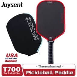Joysent USAPA Pickleball Paddle Thermoformed T700 Raw Carbon Fiber Pickleball Racket PP HoneycombCore With Spin Textured Surface