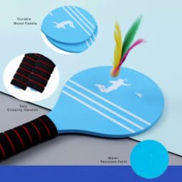 Jazzminton Badminton Set for Children and Adolescents - Indoor and Outdoor Beach Courtyard Family Games Sports Toy Gifts