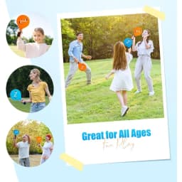 Jazzminton Badminton Set for Children and Adolescents - Indoor and Outdoor Beach Courtyard Family Games Sports Toy Gifts