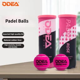 ODEA Padel Balls Pink,High Bounce Durable Training Tennis Balls,Vacuum Sealed for Competitive Matches