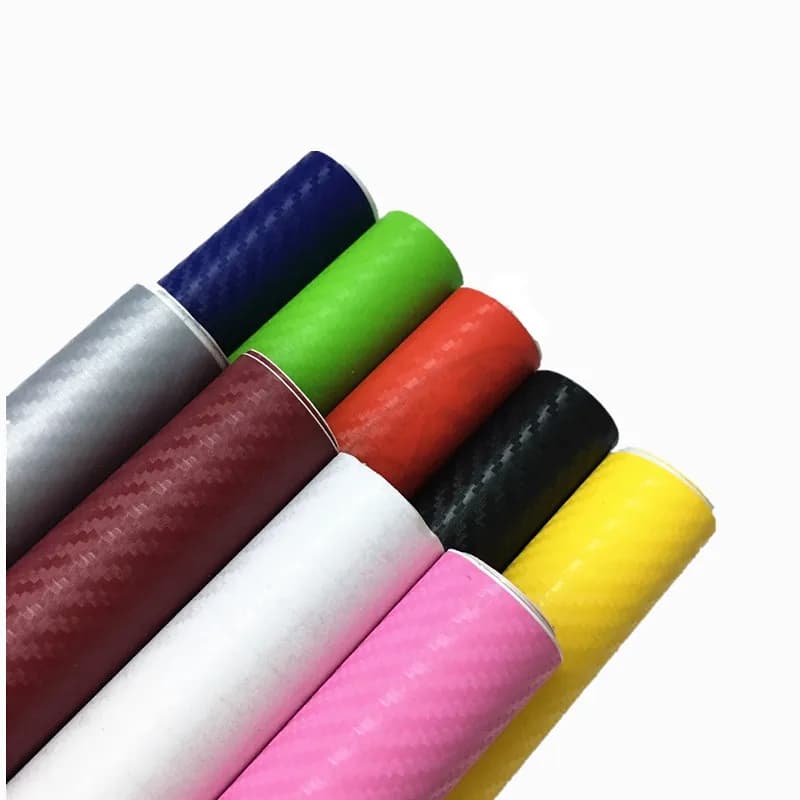 50cmx200cm 3D Carbon Fiber Vinyl Car Wrap Sheet Roll Film Car Stickers and Decals Motorcycle Car Styling Accessories Automobiles