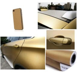 50cmx200cm 3D Carbon Fiber Vinyl Car Wrap Sheet Roll Film Car Stickers and Decals Motorcycle Car Styling Accessories Automobiles