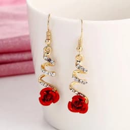 Green Shiny Zircon Flower Drop Earrings For Women Luxury Crystal Long Tassel Ear Line Hanging Earring Wedding Jewelry Gift