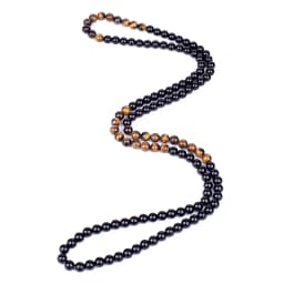 Fashion Tiger Eye Stone Beaded Necklaces Men Meditation Yoga Natural Stone Necklaces for Women New Design Handmade Jewelry Gift