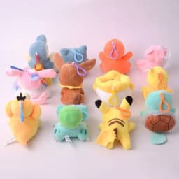 12PC/lot Bulbasaur Squirtle Charmander Plush Doll 10cm Pendant Stuffed Plush Gift Toy