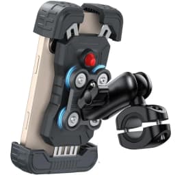 Motorcycle Bike Phone Holder Mount with Vibration Dampener For Motorcycle Bike, Scooters ATV/UTV Universal Bicycle Mount