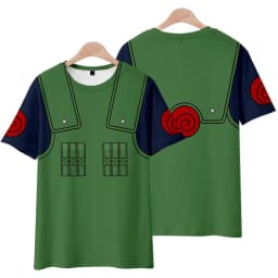 Anime Naruto Seventh Hokage Kimono Cosplay T-shirt Akatsuki 3D Printing Short Sleeve Tops For Boy Hip Hop Style Streetwear Tees
