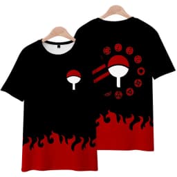 Anime Naruto Seventh Hokage Kimono Cosplay T-shirt Akatsuki 3D Printing Short Sleeve Tops For Boy Hip Hop Style Streetwear Tees
