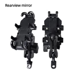 Motorcycle Electric Bike Mobile Phone Holder Aluminum Handlebar Bicycle Riding Bracket GPS Mount Phone Holder W/ Shock Absorber