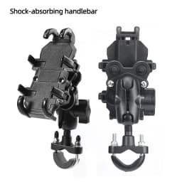 Motorcycle Electric Bike Mobile Phone Holder Aluminum Handlebar Bicycle Riding Bracket GPS Mount Phone Holder W/ Shock Absorber