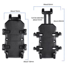 Motorcycle Electric Bike Mobile Phone Holder Aluminum Handlebar Bicycle Riding Bracket GPS Mount Phone Holder W/ Shock Absorber