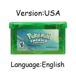 New pokémo Game Card GBA USA/ITA/NOE/FRA/EUR/ESP Video Game Cartridge Series Emerald FireRed LeafGreen Ruby Sapphire for GBA/SP