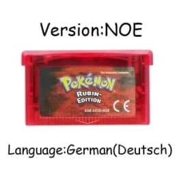 New pokémo Game Card GBA USA/ITA/NOE/FRA/EUR/ESP Video Game Cartridge Series Emerald FireRed LeafGreen Ruby Sapphire for GBA/SP
