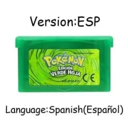 New pokémo Game Card GBA USA/ITA/NOE/FRA/EUR/ESP Video Game Cartridge Series Emerald FireRed LeafGreen Ruby Sapphire for GBA/SP