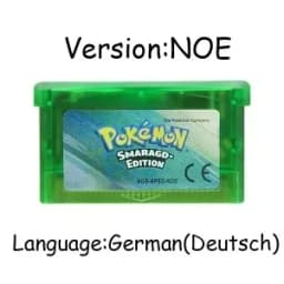 New pokémo Game Card GBA USA/ITA/NOE/FRA/EUR/ESP Video Game Cartridge Series Emerald FireRed LeafGreen Ruby Sapphire for GBA/SP