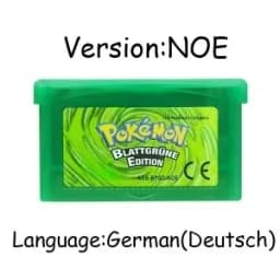 New pokémo Game Card GBA USA/ITA/NOE/FRA/EUR/ESP Video Game Cartridge Series Emerald FireRed LeafGreen Ruby Sapphire for GBA/SP