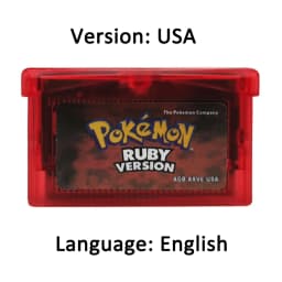 New pokémo Game Card GBA USA/ITA/NOE/FRA/EUR/ESP Video Game Cartridge Series Emerald FireRed LeafGreen Ruby Sapphire for GBA/SP