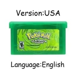New pokémo Game Card GBA USA/ITA/NOE/FRA/EUR/ESP Video Game Cartridge Series Emerald FireRed LeafGreen Ruby Sapphire for GBA/SP