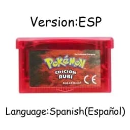 New pokémo Game Card GBA USA/ITA/NOE/FRA/EUR/ESP Video Game Cartridge Series Emerald FireRed LeafGreen Ruby Sapphire for GBA/SP