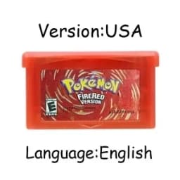 New pokémo Game Card GBA USA/ITA/NOE/FRA/EUR/ESP Video Game Cartridge Series Emerald FireRed LeafGreen Ruby Sapphire for GBA/SP