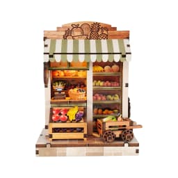NEW DIY Wooden Japanese Mini Shop Cottage Casa Miniature Model Kits With Furniture Dollhouse for Friends Birthday Gifts