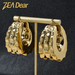 ZEADear Hoop Earrings Girl's Gift Gold Plated Jewelry Sets Italian Ornaments Fashion Luxury Women Party Daily Wear African