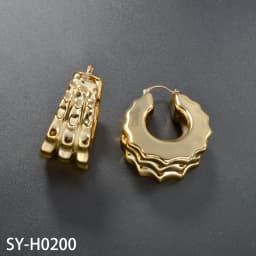ZEADear Hoop Earrings Girl's Gift Gold Plated Jewelry Sets Italian Ornaments Fashion Luxury Women Party Daily Wear African