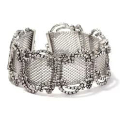 Fashion Retro Luxury Shiny Metal Mesh Spliced Choker Necklace for Party