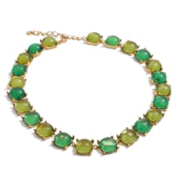 Yhpup Colorful Acrylic Resin Square Chain Necklace Bracelet Earrings Set PVD Plated Stainless Steel Fashion Y2K Jewelry
