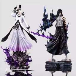 31-33cm Bleach Ichigo Figure Hollow White Horned & Mugetsu Form Pvc Anime Peripheral Desktop Decor Collectible Statue Fan Gift