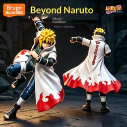 Genuine Blokees Naruto Model Kits Namikaze Minato Hatake Kakashi Haruno Sakura Madara Sasuke Figures Assembly Trendy Toy Gift