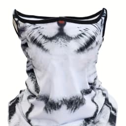 3D Cute Animal Balaclava Motorcycle Motocross Ski Snowboard Hat Helmet Liner Cat Dog Biker Neck Warmer Face Cap Cycling Headgear