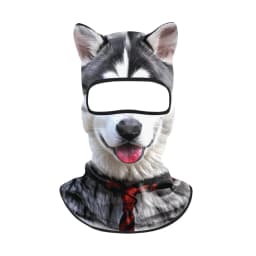3D Animal Balaclava Cute Animal Print Balaclava with Ears Ski Snowboard Mask Soft Full Face Hood Mask for Music Festivals Raves