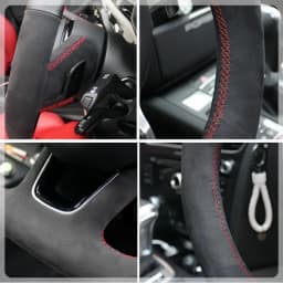Car Steering Wheel Cover Suede Leather For VolksWagen VW Passat B8 2019-2022 Golf 8 2020-2022 Steering Wheel Braiding Cover