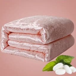 Natural Silk Blanket Summer Jacquard Duvets Thickening Winter Comforters Cotton Cover King Queen Twin Full Size Quilt