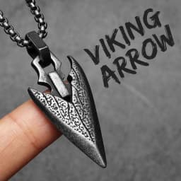 Retro Viking Arrow Texture Men Necklaces Stainless Steel Pendant Chain Women Punk Fashion Jewelry New Accessories Gift Wholesale