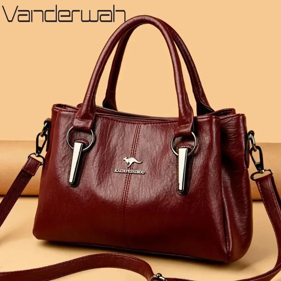 Genuine 3 Layers High Quality Soft Leather Ladies Shoulder Crossbody Bags for Women Luxury Handbags Women Bags Designer