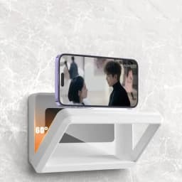 Fixed Shower Phone Holder 360° Rotation Waterproof Anti-fog Mobile Phone Stand Touched Smart Phone Bracket For Bathroom Shower