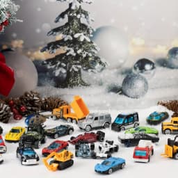 2026 Christmas Vehicles Toys Advent Calendar 24 Days Countdown Calendar Diecast Cars Set Christmas Vehicles Toys for Boys Kids, Classroom Prizes Xmas Gift, Xmas Party Favor Gifts, Advent Calendar Kids