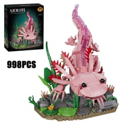 998PCS Creative Aquatic Amphibian Axolotl Model Building Blocks Construction Bricks Toy Gift For Adult