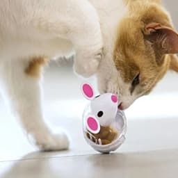 Cat Toy Mouse Tumbler Leak Food Feeder Pet Puzzle Cartoon Cat Toy Leakage Ball Kitten Interactive Toys Slow Feeding Pet Supplies