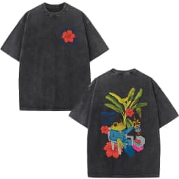 Rapper Bad Bunny Washed Vintage T-shirt Debi Tirar Mas Fotos DTMF World Tour 2026 T Shirts Men Women Fashion Hip Hop T-shirts