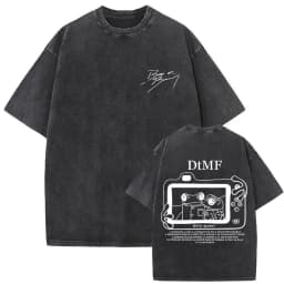 Rapper Bad Bunny Washed Vintage T-shirt Debi Tirar Mas Fotos DTMF World Tour 2026 T Shirts Men Women Fashion Hip Hop T-shirts