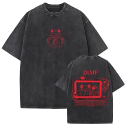 Rapper Bad Bunny Washed Vintage T-shirt Debi Tirar Mas Fotos DTMF World Tour 2026 T Shirts Men Women Fashion Hip Hop T-shirts